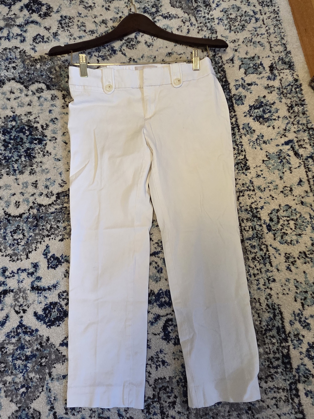 Banana Republic White Capris - Straight Leg